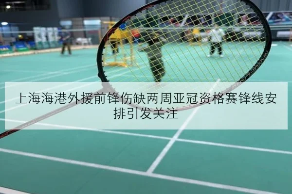 上海海港外援前锋伤缺两周亚冠资格赛锋线安排引发关注